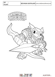 Skylanders boyama sayfaları